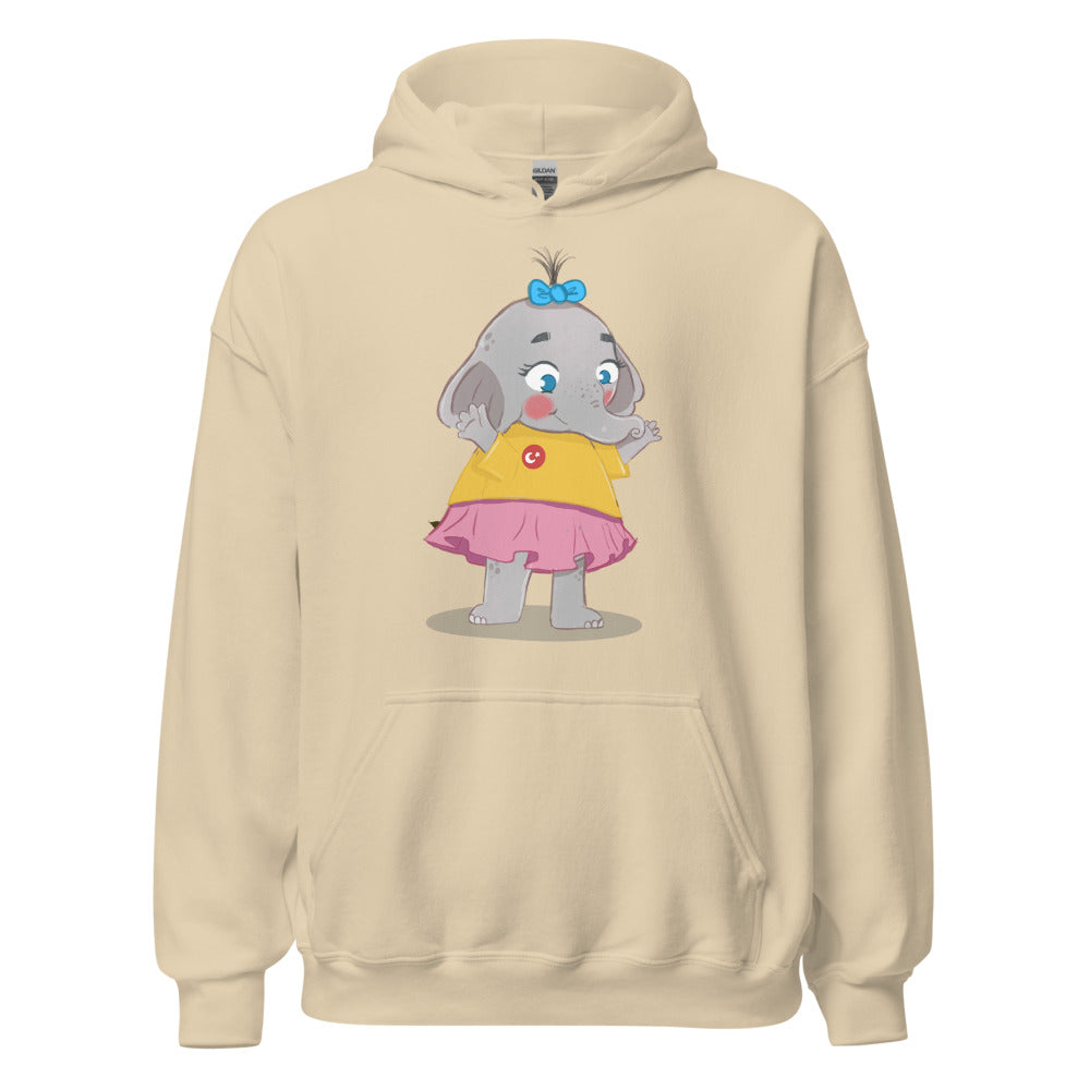 Filiz Elephant Unisex Heavy Blend Hoodie, Roots & Talks - Sand