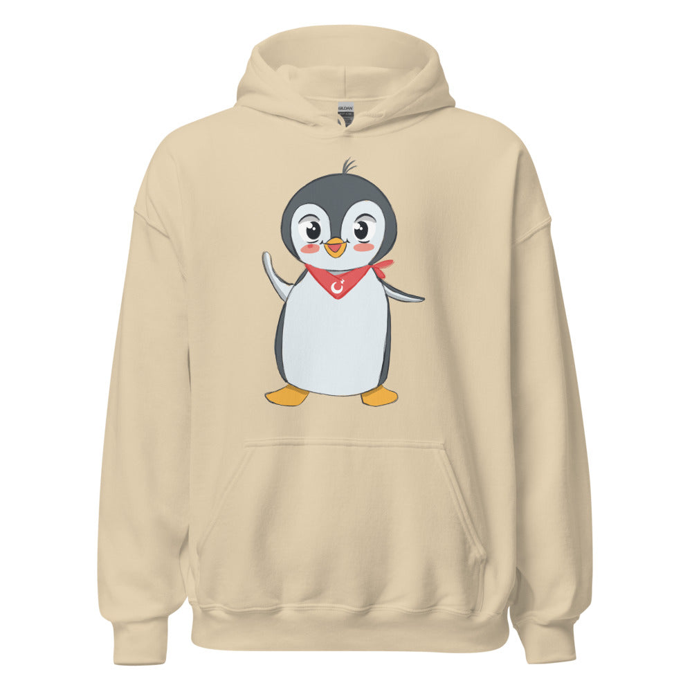 Pingucan Penguin Unisex Heavy Blend Hoodie, Roots & Talks - Sand
