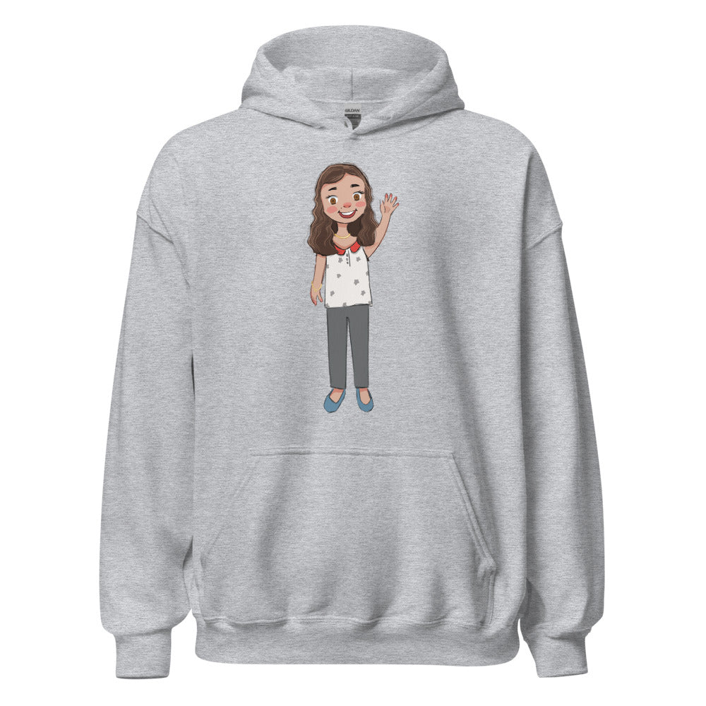 Defne Character Unisex Heavy Blend Hoodie, Roots & Talks - Sport Grey