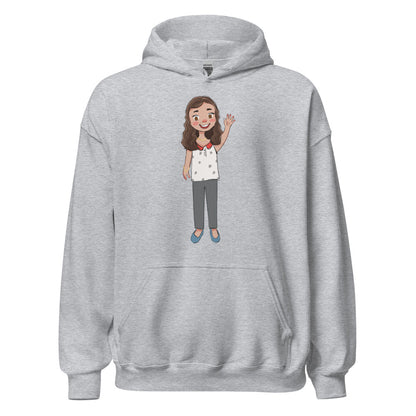 Defne Character Unisex Heavy Blend Hoodie, Roots & Talks - Sport Grey