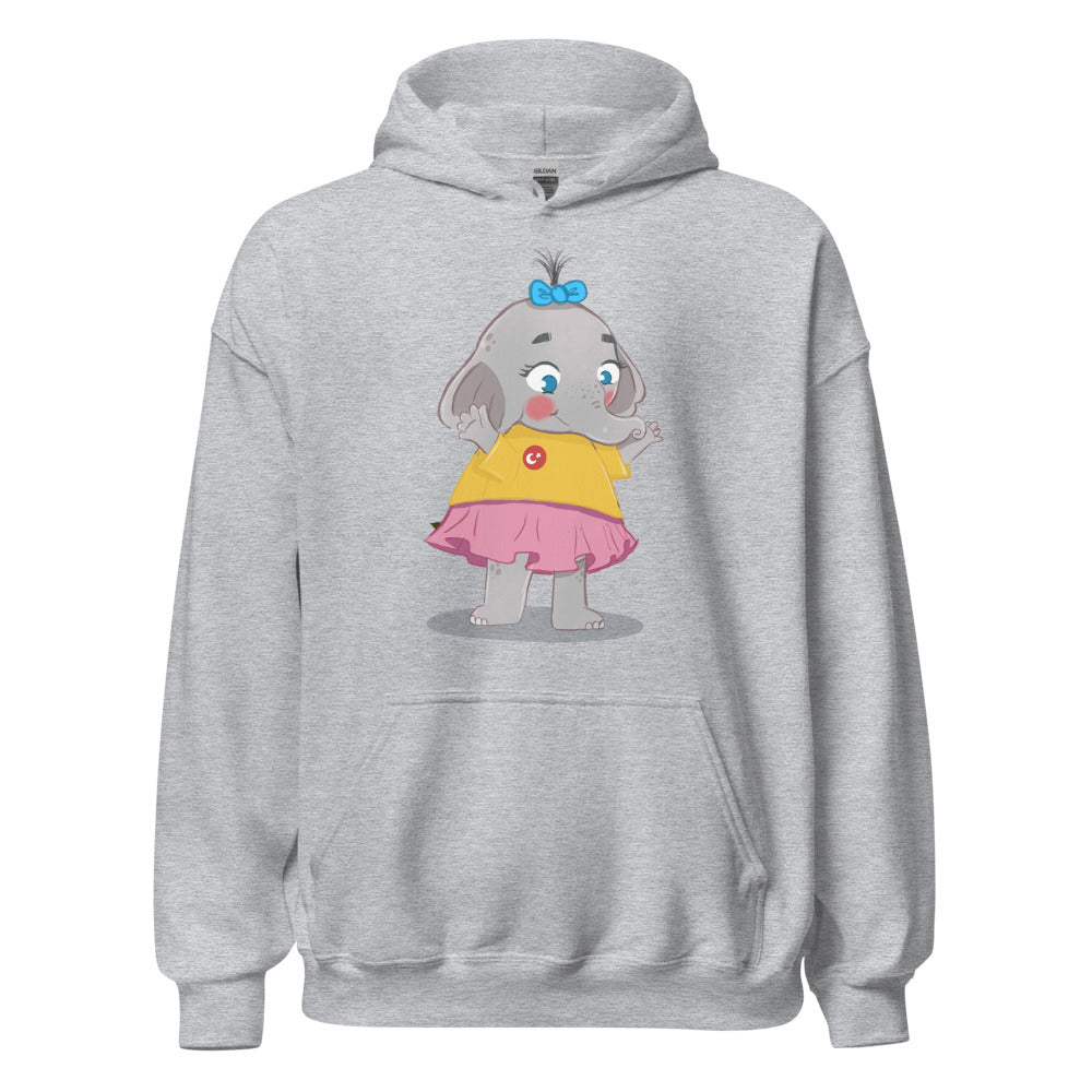 Filiz Elephant Unisex Heavy Blend Hoodie, Roots & Talks - Sport Grey