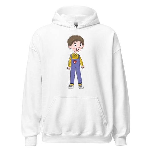 Ahmet Character Unisex Heavy Blend Hoodie, Roots & Talks - White