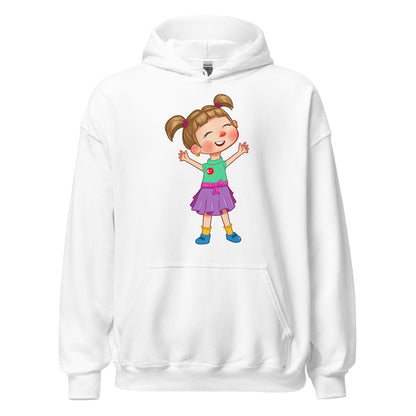 Ela Character Unisex Heavy Blend Hoodie, Roots & Talks - White