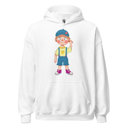 Giray Character Unisex Heavy Blend Hoodie, Roots & Talks - White