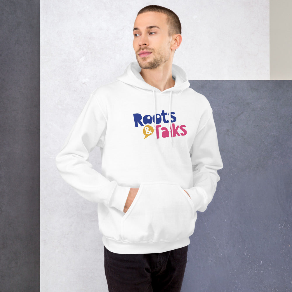 Roots & Talks Logo Unisex Heavy Blend Hoodie - lifestyle photo 1