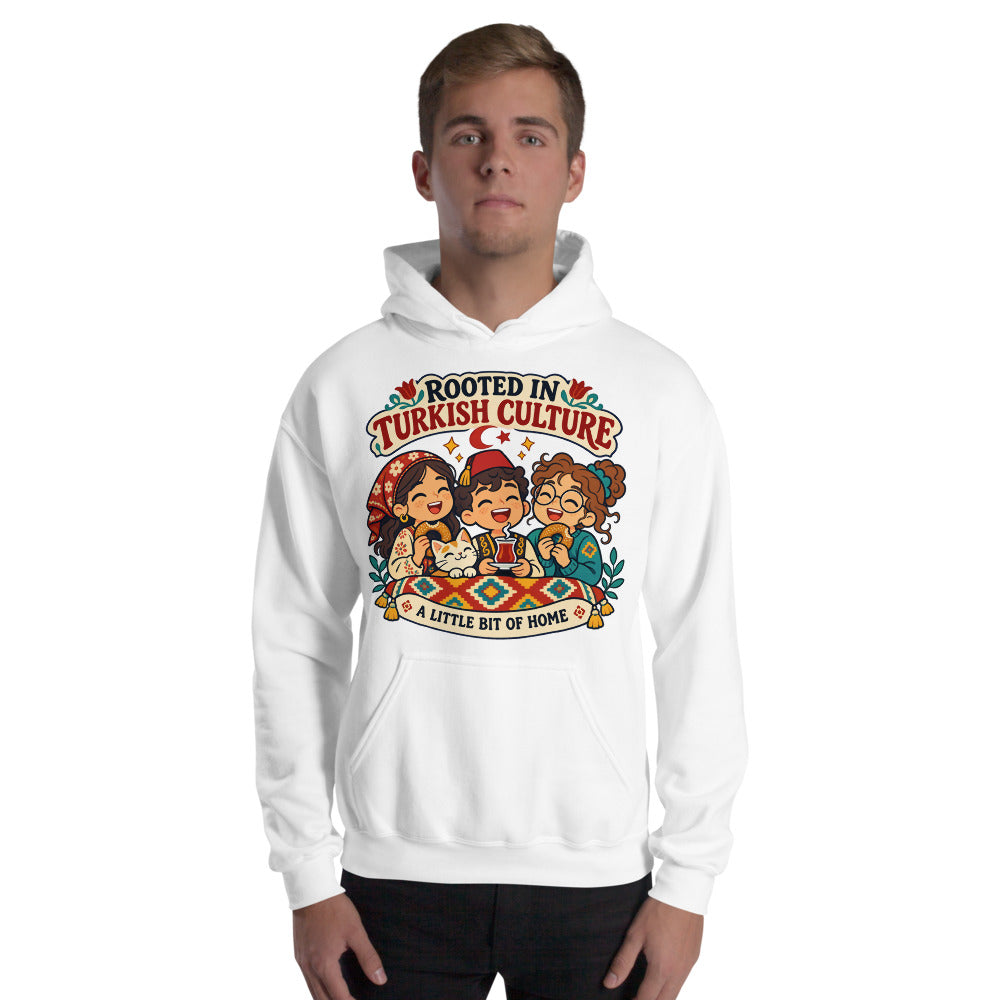 Rooted in Turkish Culture Unisex Heavy Blend Hoodie, Roots & Talks - lifestyle photo 2
