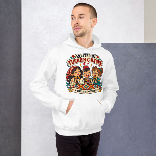 Rooted in Turkish Culture Unisex Heavy Blend Hoodie, Roots & Talks - lifestyle photo 1