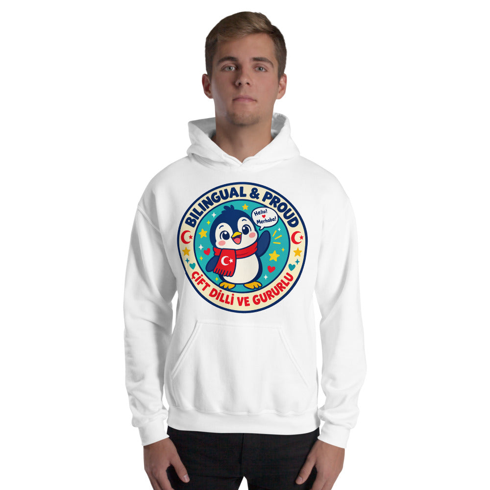 Bilingual & Proud Unisex Heavy Blend Hoodie, Roots & Talks - lifestyle photo 2