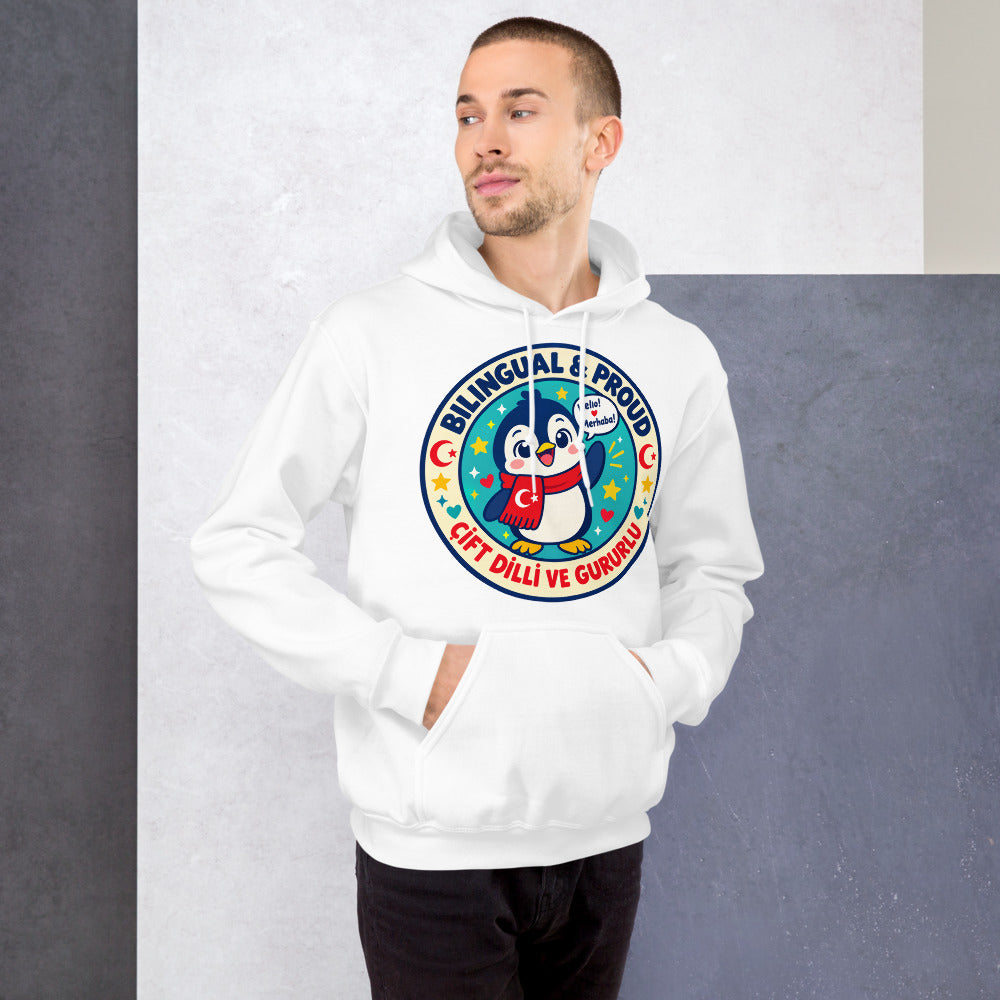 Bilingual & Proud Unisex Heavy Blend Hoodie, Roots & Talks - lifestyle photo 1