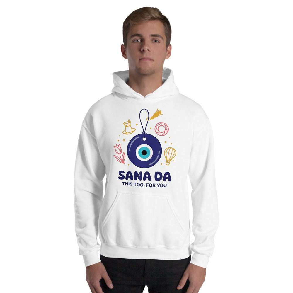 Sana Da Unisex Heavy Blend Hoodie, Roots & Talks - lifestyle photo 2