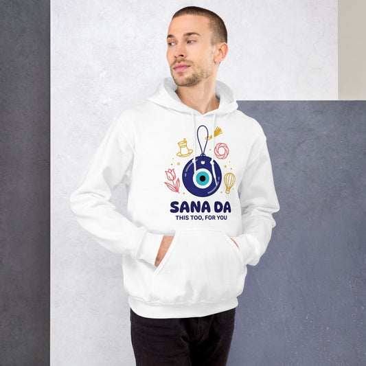 Sana Da Unisex Heavy Blend Hoodie, Roots & Talks - lifestyle photo 1