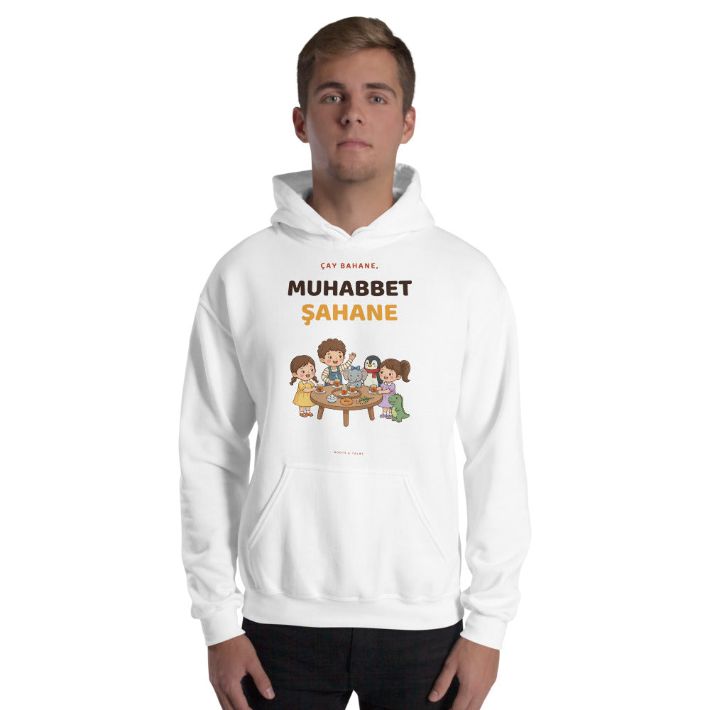 Çay Bahane, Muhabbet Şahane Unisex Heavy Blend Hoodie, Roots & Talks - lifestyle photo 2