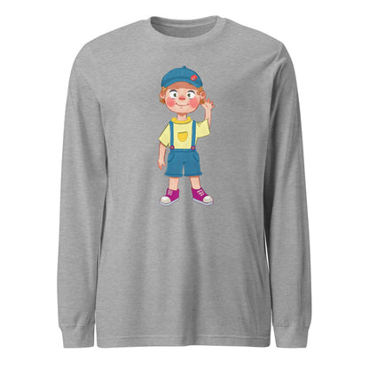 Giray Character Unisex Long Sleeve T-Shirt, Roots & Talks - Athletic Heather