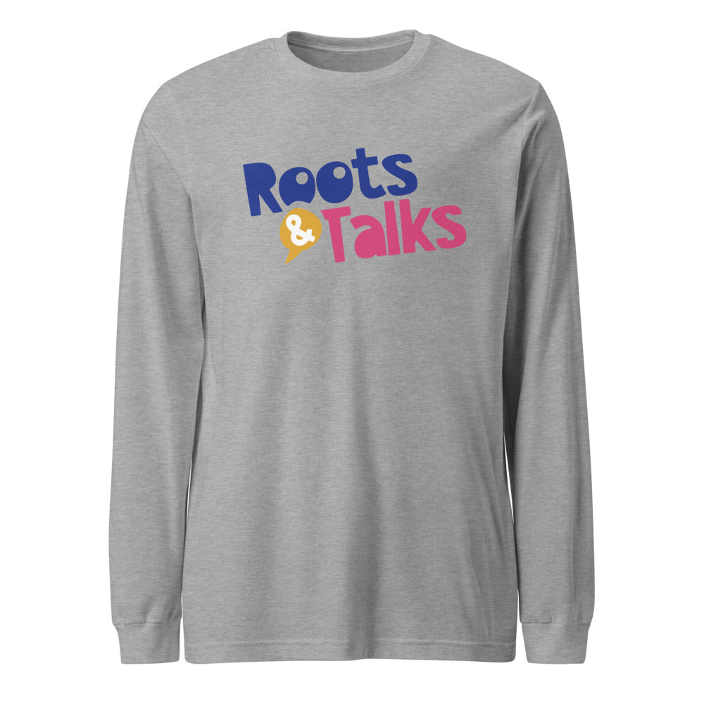 Roots & Talks Logo Unisex Long Sleeve T-Shirt - Athletic Heather