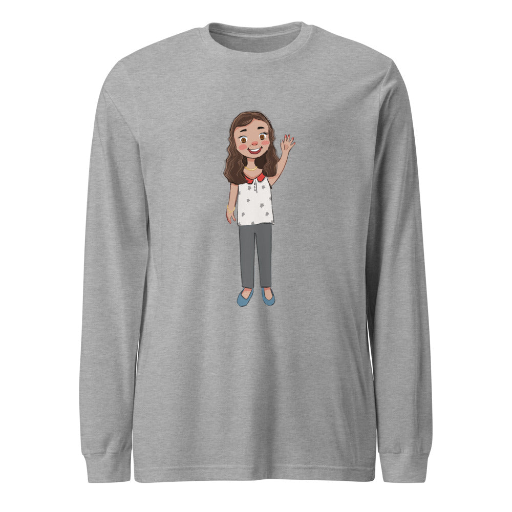 Defne Character Unisex Long Sleeve T-Shirt, Roots & Talks - Athletic Heather