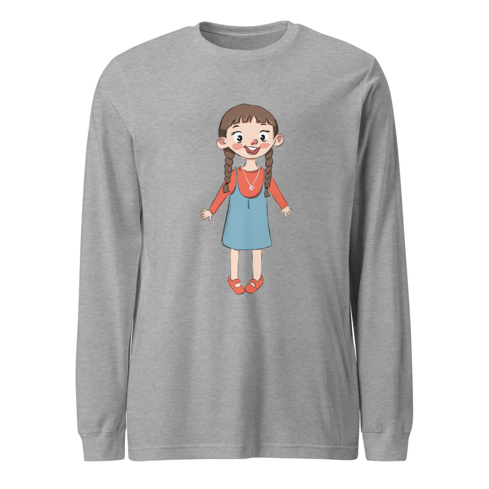 Eylül Character Unisex Long Sleeve T-Shirt, Roots & Talks - Athletic Heather