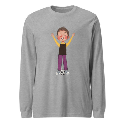 Gazi Character Unisex Long Sleeve T-Shirt, Roots & Talks - Athletic Heather