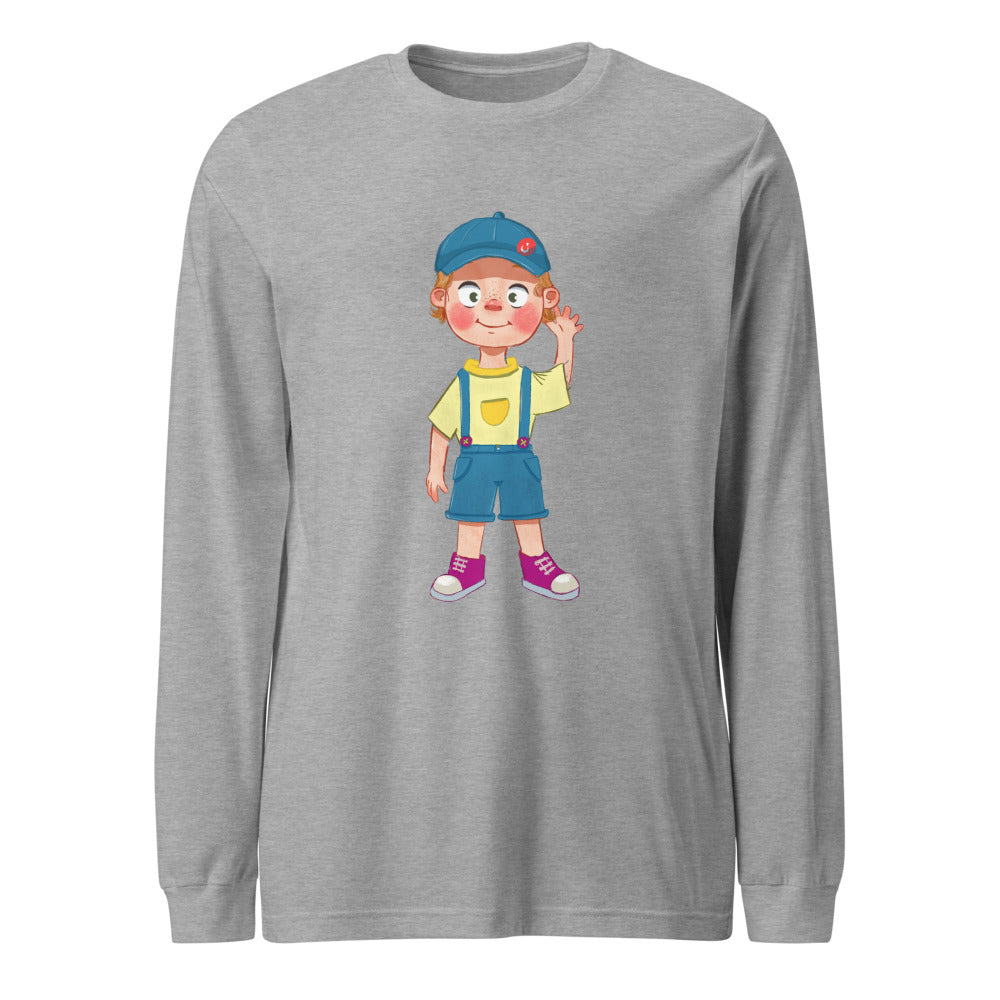 Giray Character Unisex Long Sleeve T-Shirt, Roots & Talks - Athletic Heather