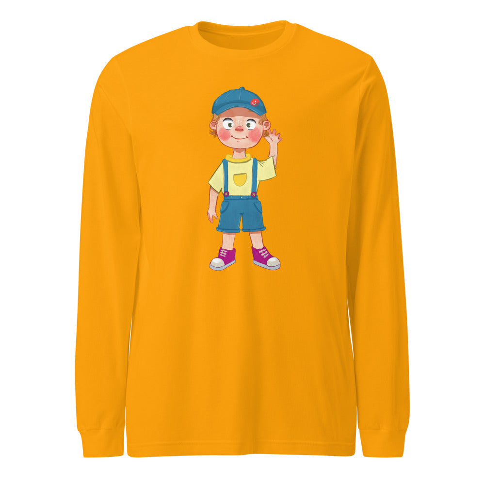 Giray Character Unisex Long Sleeve T-Shirt, Roots & Talks - Gold