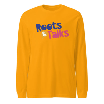 Roots & Talks Logo Unisex Long Sleeve T-Shirt - Gold