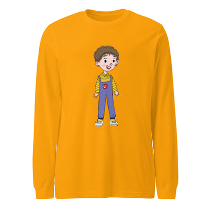 Ahmet Character Unisex Long Sleeve T-Shirt, Roots & Talks - Gold