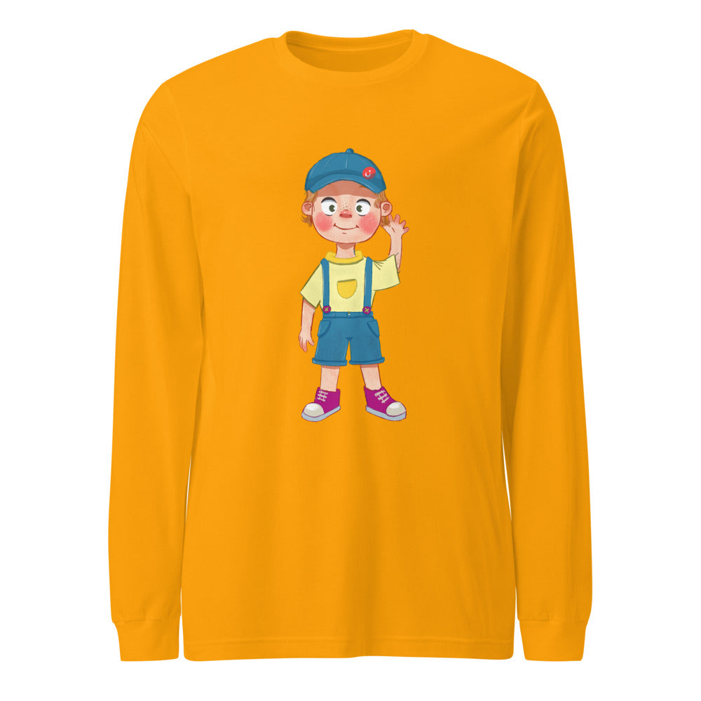 Giray Character Unisex Long Sleeve T-Shirt, Roots & Talks - Gold