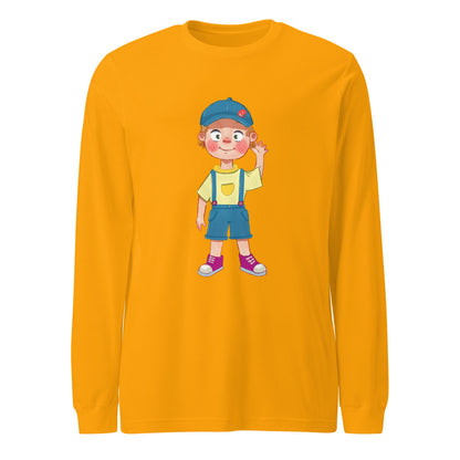 Giray Character Unisex Long Sleeve T-Shirt, Roots & Talks - Gold