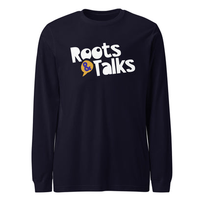 Roots & Talks Logo Unisex Long Sleeve T-Shirt - Navy