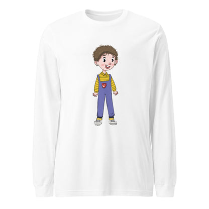 Ahmet Character Unisex Long Sleeve T-Shirt, Roots & Talks - White