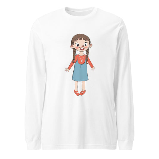 Eylül Character Unisex Long Sleeve T-Shirt, Roots & Talks - White