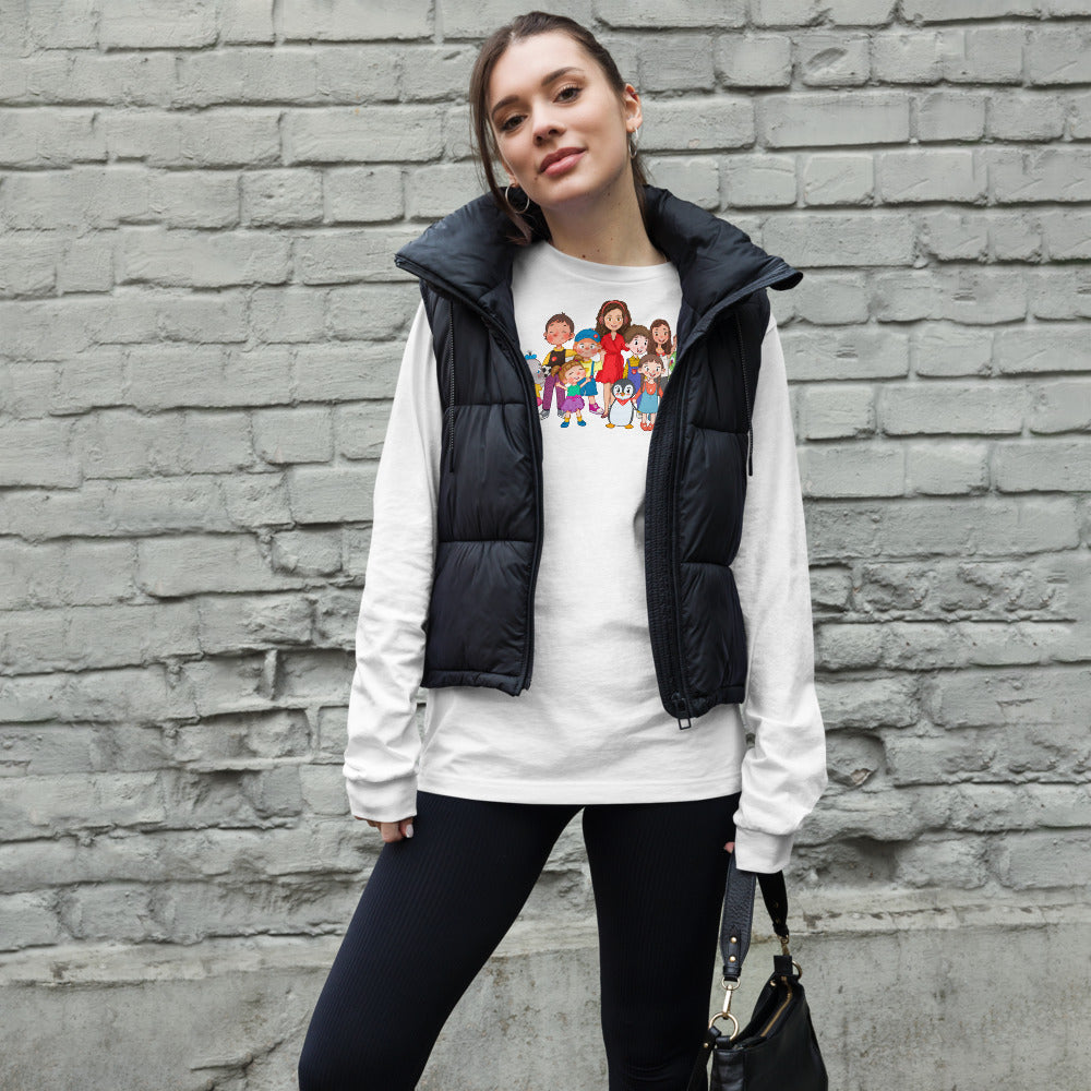 All the Characters Together Unisex Long Sleeve T-Shirt, Roots & Talks - lifestyle photo 2