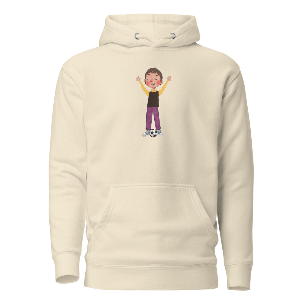 Gazi Character Unisex Premium Pullover Hoodie, Roots & Talks - Bone
