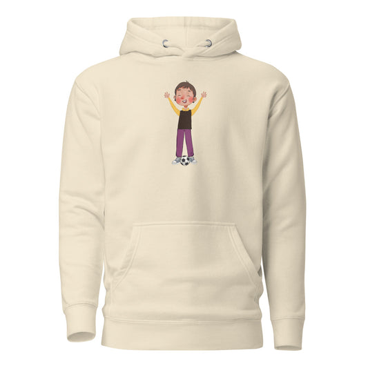 Gazi Character Unisex Premium Pullover Hoodie, Roots & Talks - Bone