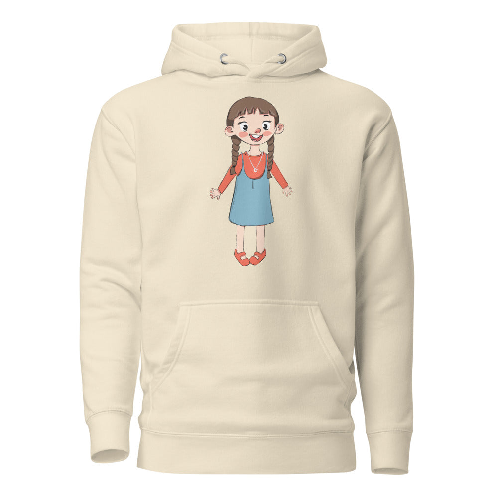 Eylül Character Unisex Premium Pullover Hoodie, Roots & Talks - Bone