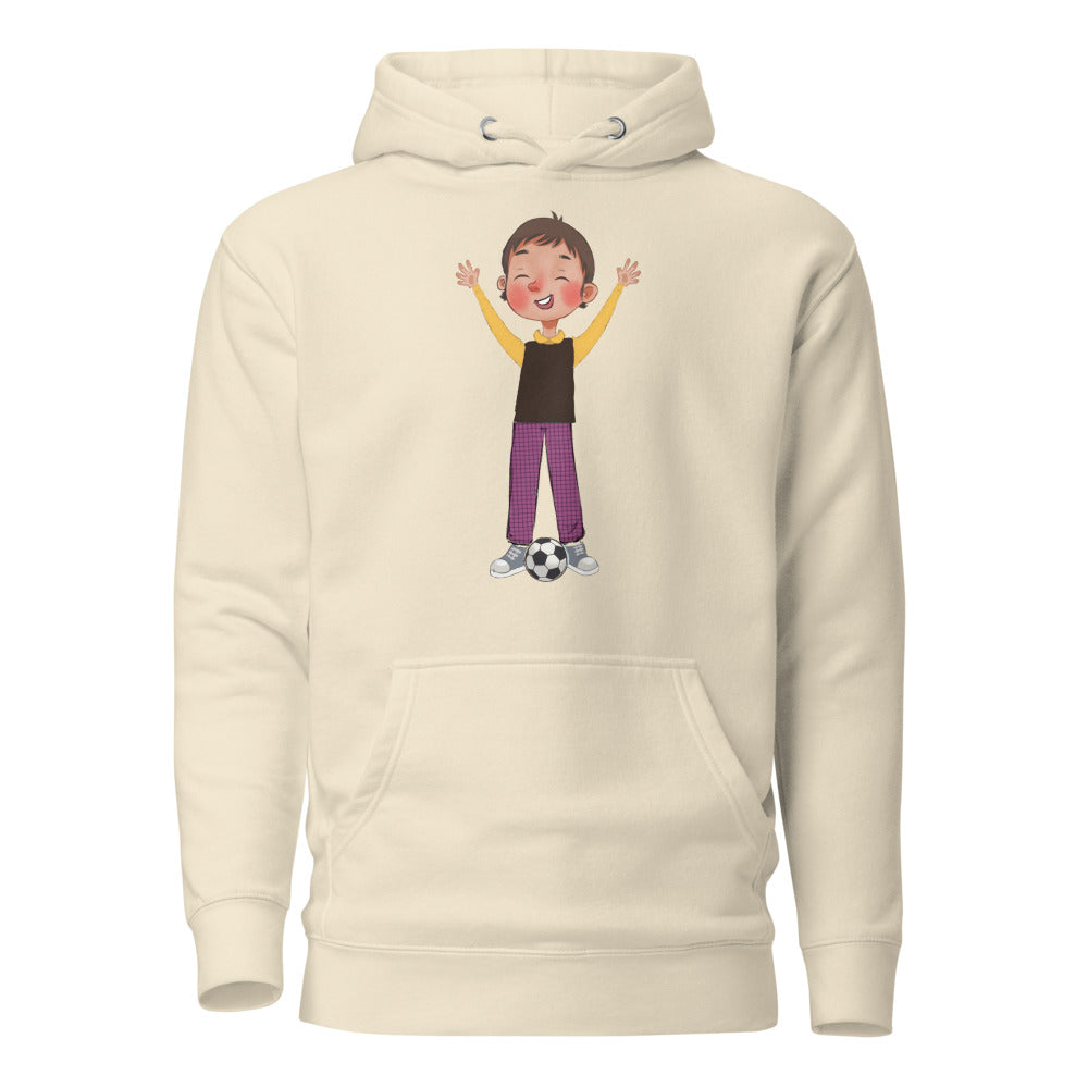 Gazi Character Unisex Premium Pullover Hoodie, Roots & Talks - Bone