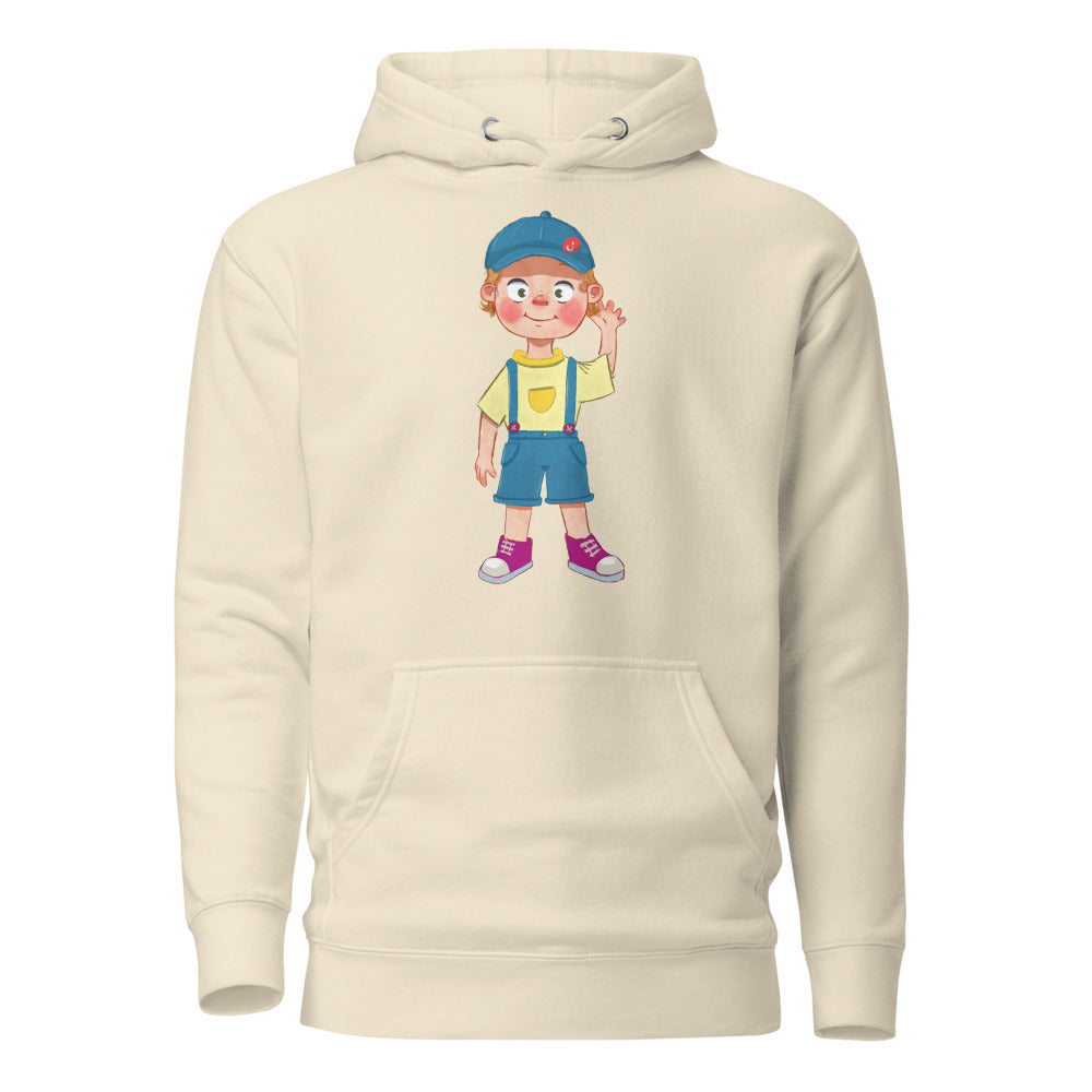 Giray Character Unisex Premium Pullover Hoodie, Roots & Talks - Bone