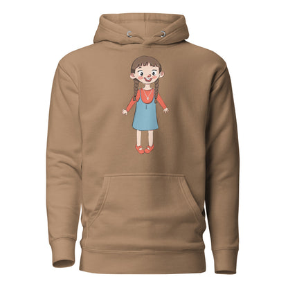 Eylül Character Unisex Premium Pullover Hoodie, Roots & Talks - Latte
