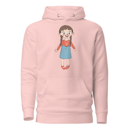 Eylül Character Unisex Premium Pullover Hoodie, Roots & Talks - Light Pink