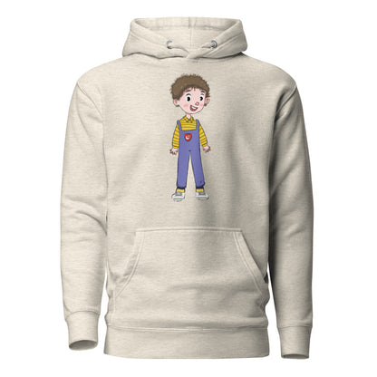 Ahmet Character Unisex Premium Pullover Hoodie, Roots & Talks - Oatmeal Heather