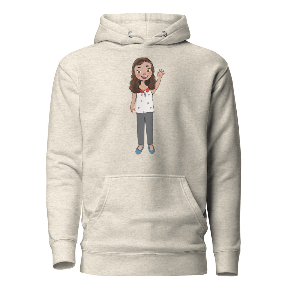 Defne Character Unisex Premium Pullover Hoodie, Roots & Talks - Oatmeal Heather