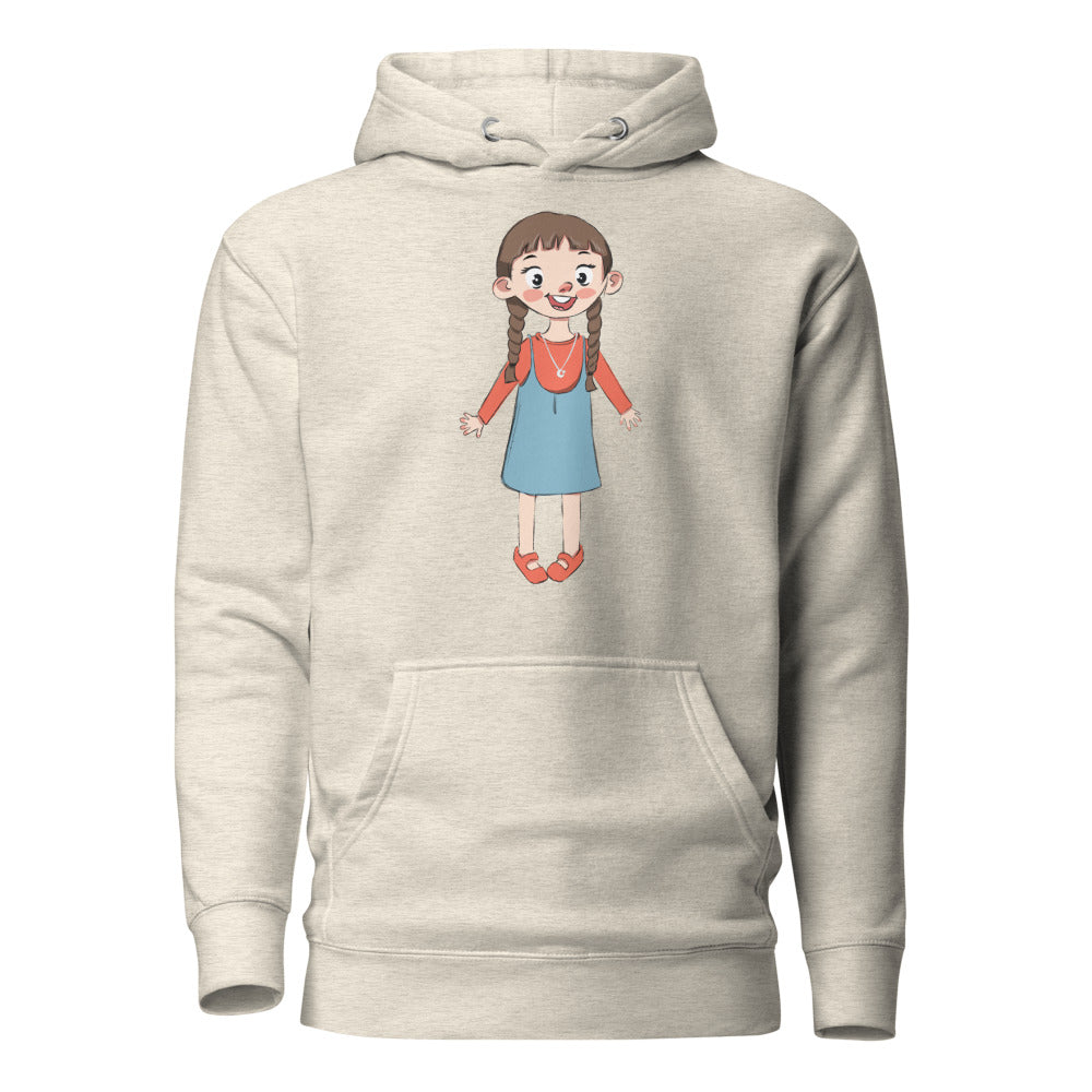 Eylül Character Unisex Premium Pullover Hoodie, Roots & Talks - Oatmeal Heather