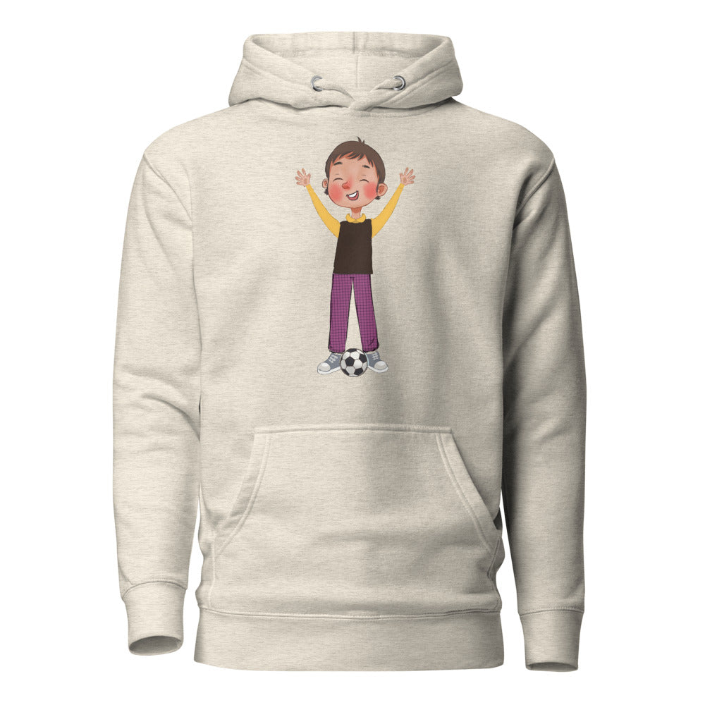 Gazi Character Unisex Premium Pullover Hoodie, Roots & Talks - Oatmeal Heather