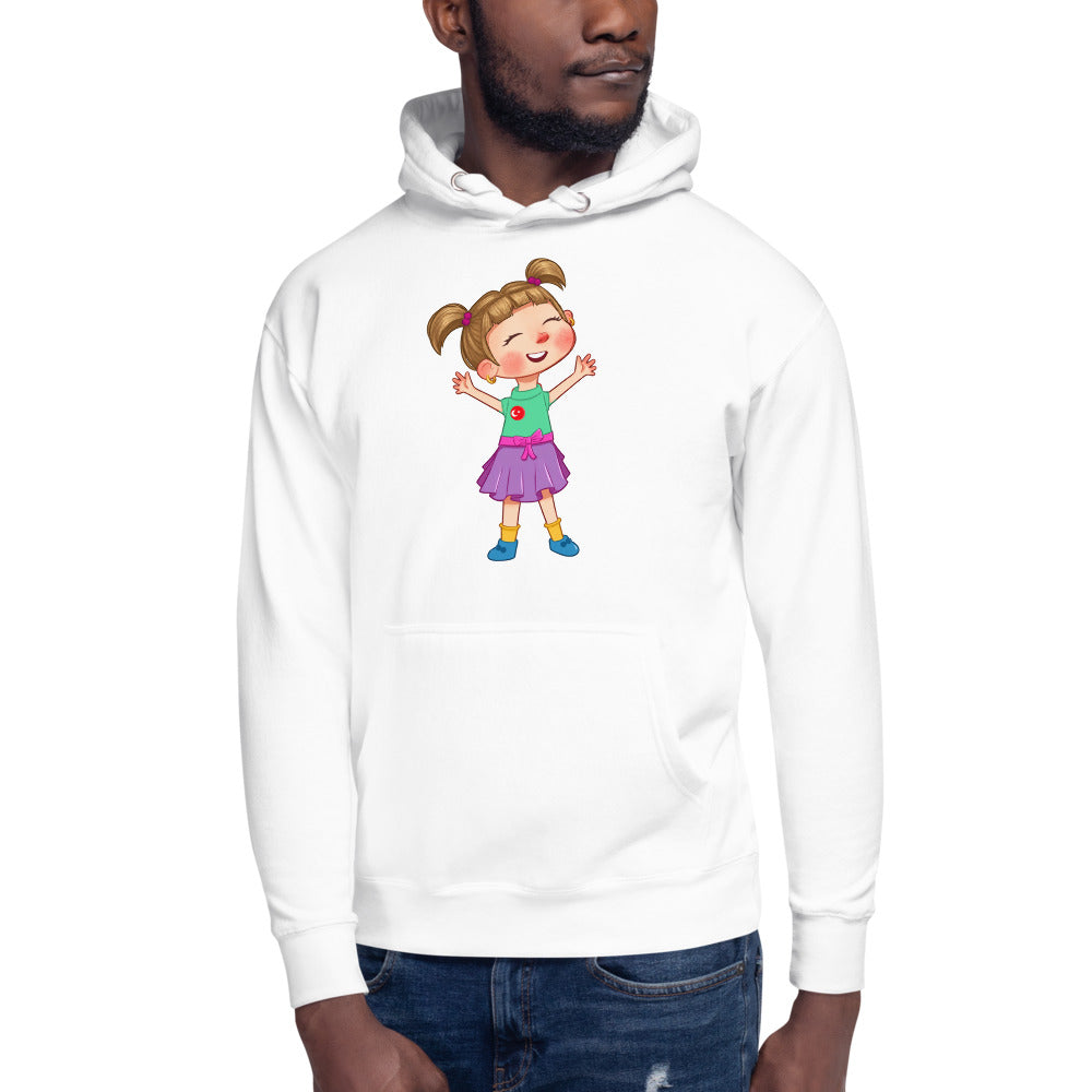 Ela Character Unisex Premium Pullover Hoodie, Roots & Talks - lifestyle photo 3