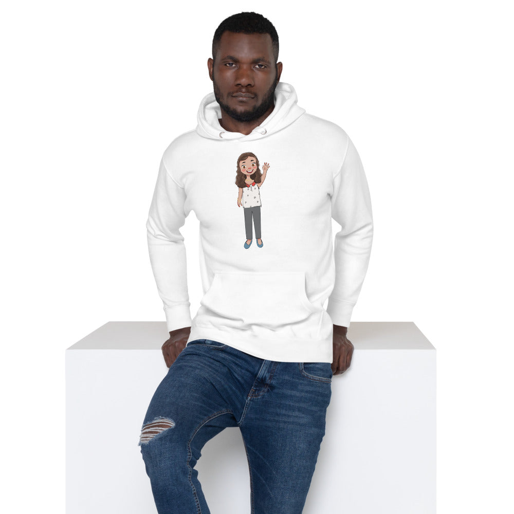 Defne Character Unisex Premium Pullover Hoodie, Roots & Talks - lifestyle photo 1