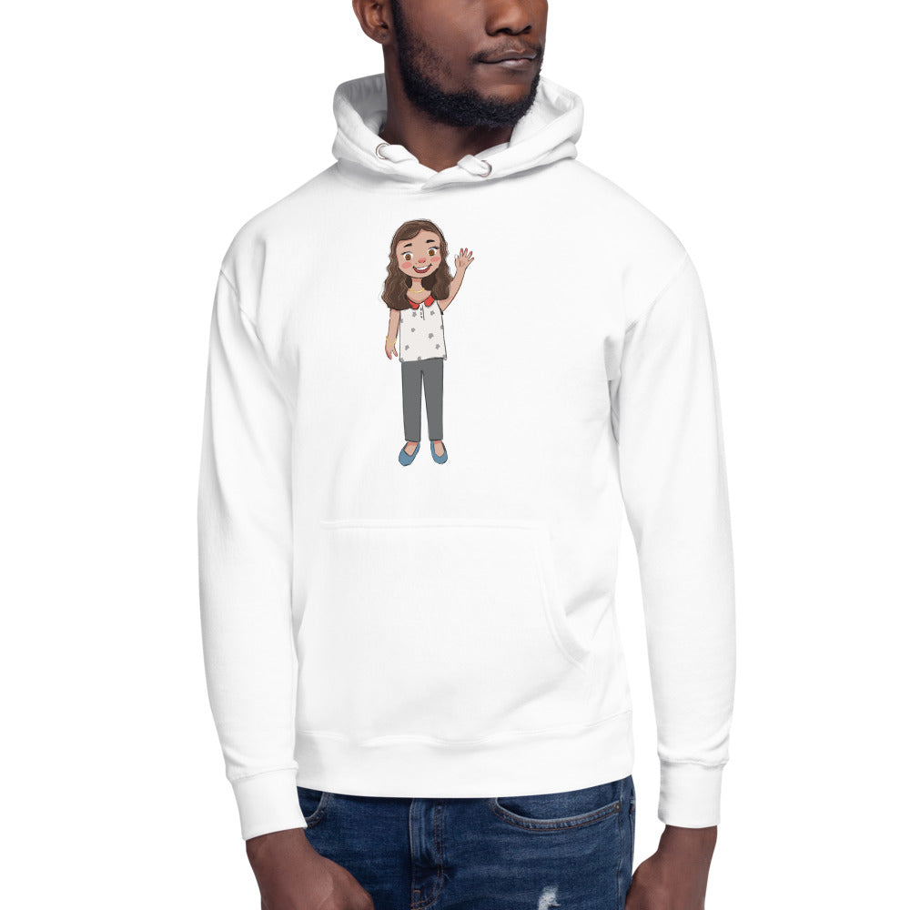 Defne Character Unisex Premium Pullover Hoodie, Roots & Talks - lifestyle photo 3