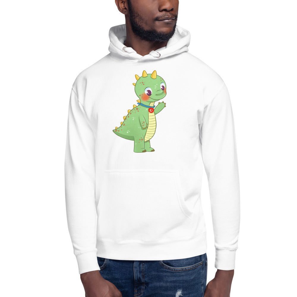 Dino Dinosaur Unisex Premium Pullover Hoodie, Roots & Talks - lifestyle photo 3