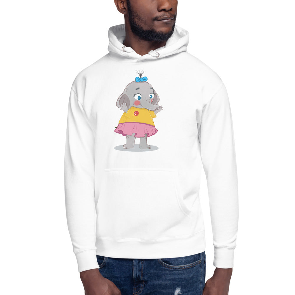 Filiz Elephant Unisex Premium Pullover Hoodie, Roots & Talks - lifestyle photo 3