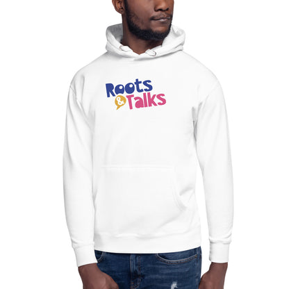 Roots & Talks Logo Unisex Premium Pullover Hoodie - lifestyle photo 3