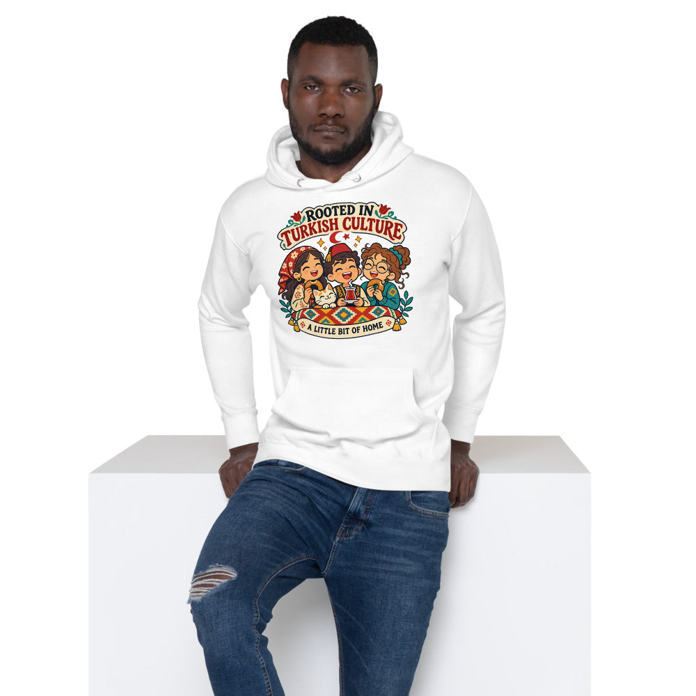 Rooted in Turkish Culture Unisex Premium Pullover Hoodie, Roots & Talks - lifestyle photo 1