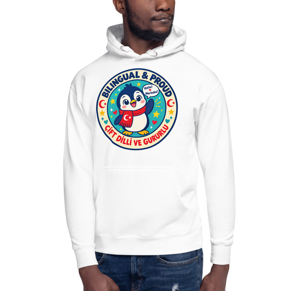 Bilingual & Proud Unisex Premium Pullover Hoodie, Roots & Talks - lifestyle photo 3